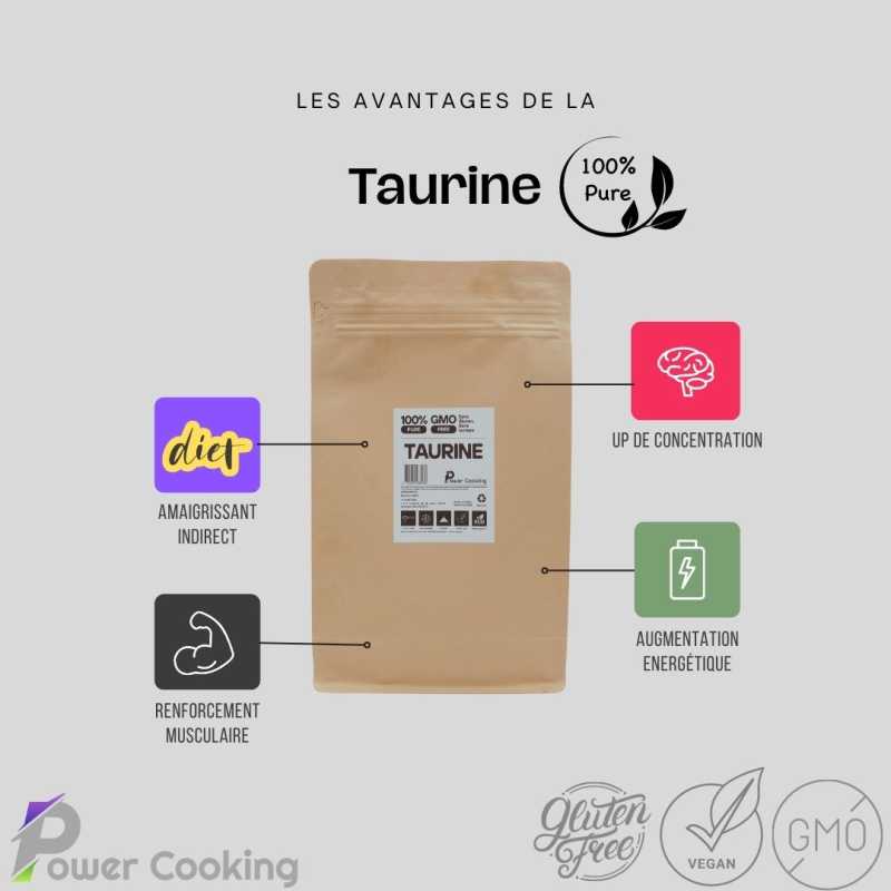 Taurine Powder 100% Pure | Power Cooking