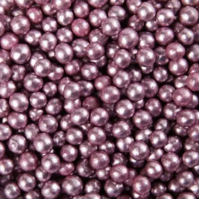 Perle violet pourpre 4mm (perles de sucre violet)